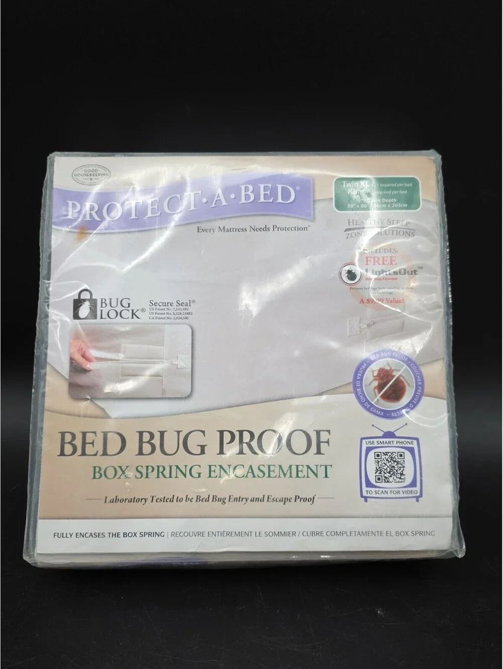 New Protect-A-Bed Full Twin Box Spring Encasement Bed Bug Proof